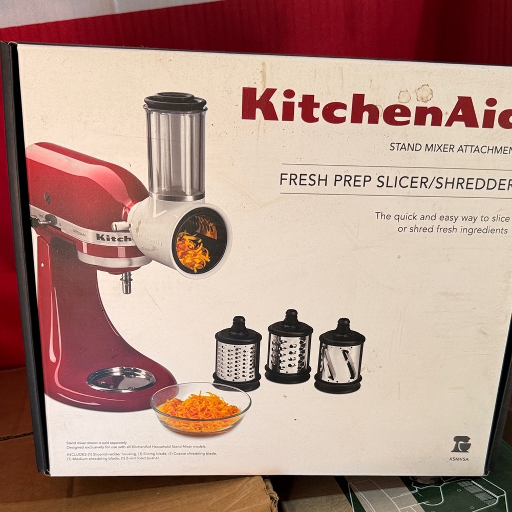 KitchenAid Red Fresh Prep Slicer/Shredder Attachment